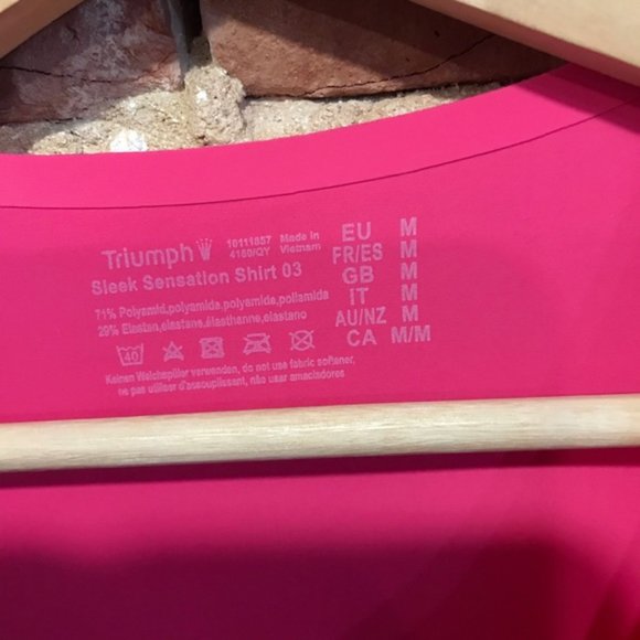 Triumph Sleek Sensation Shirt 03 Pink Compression Shapewear - Picture 2 of 3